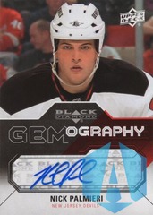 2011-12 Upper Deck Black Diamond Gemography Nick Palmieri #GEM-NP Auto